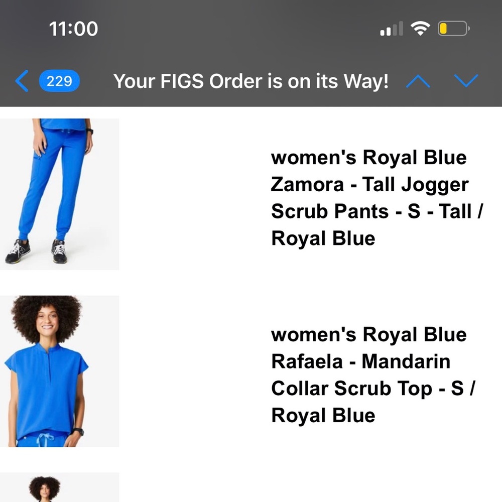 💙 ROYAL BLUE FIG SCRUBS 💙